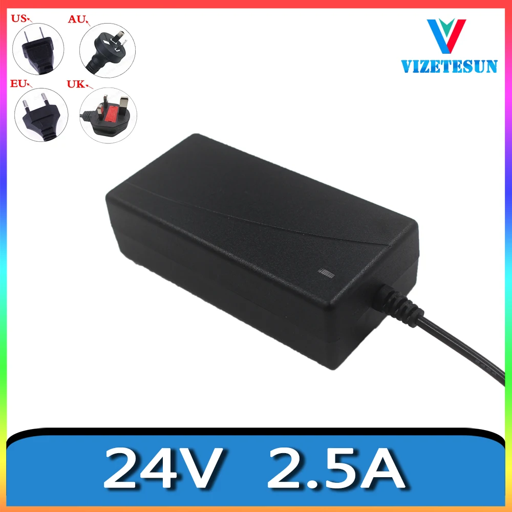 

24V 2.5A Monitoring Equipment Wireless Router Power Adapter DC 5.5*2.1MM