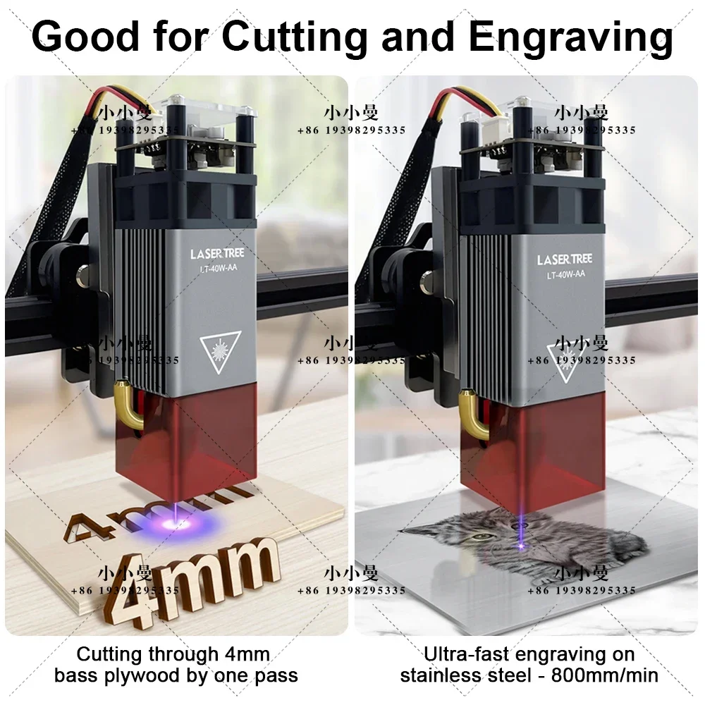 LASER TREE 4w 5W Laser Module 450nm  Head Blue Laser for Cnc  Engraving Cutting Machine WoodWorking DIY Tools
