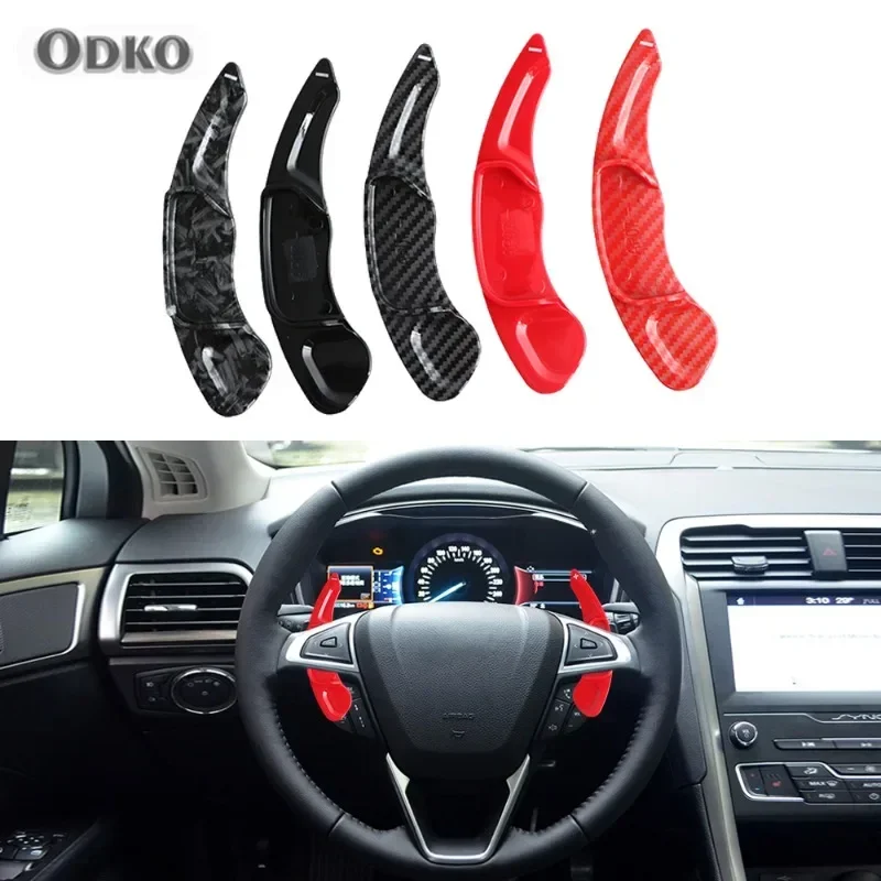 For Ford Mondeo Taurus Edge Explorer Auto Steering Wheel Rear Shift Paddle Car Shift Equipment Semi Automatic Clutc Black Red