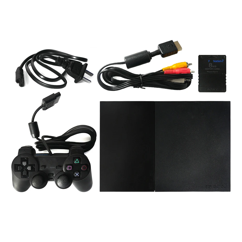 PS2 Slim Direct Reading Console Mars Pro Mopchip Unlock Console Run Copy Disc Burn Disc Direct Reading Chip Installed 70000/9000