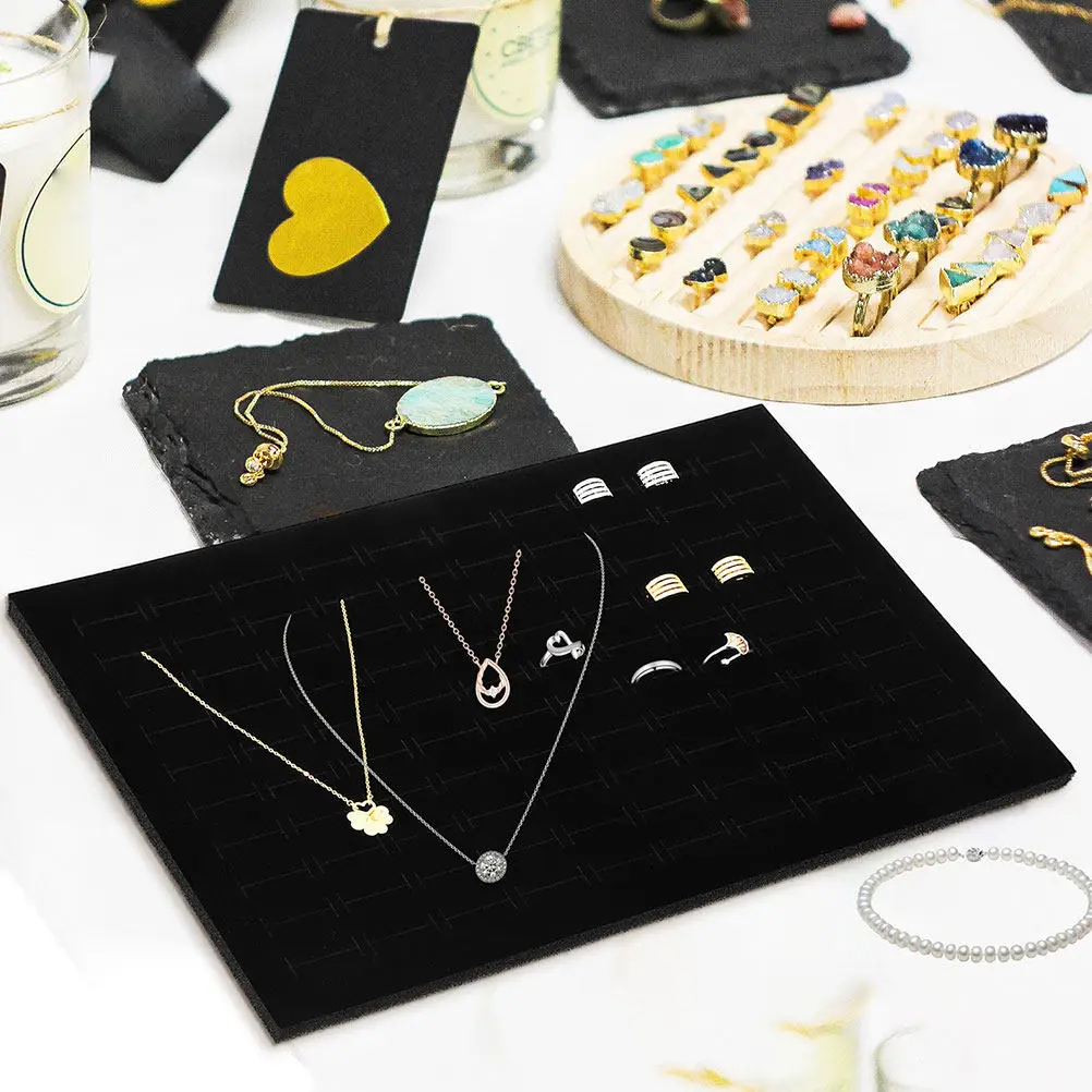 

Набор из 8 губчатых вставок для демонстрации ювелирных изделий: подставки для колец, подушечки для хранения серег, штабелируемый органайзер для дома и магазина, вкладыши для шкатулок для украшений