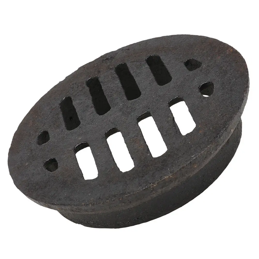 

Iron Outdoor Trench Drain Grate Replaceable Sewer Cover Sturdy Drain Grate City Trench Cover Professional Kitchen Restaurant