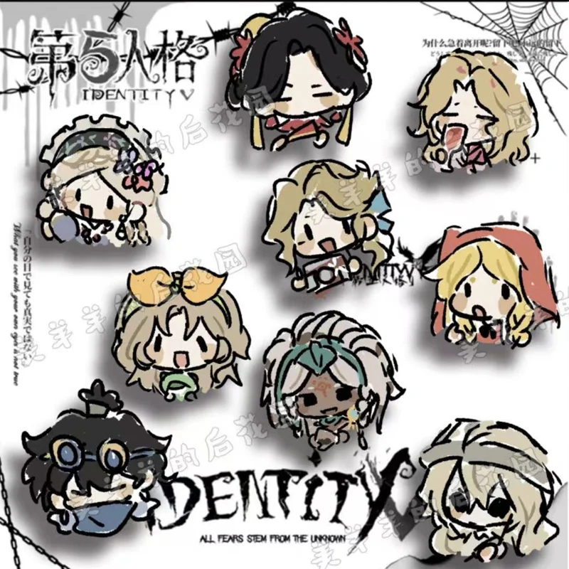 9Pcs NEW Identity V Perfumer Patient Brooch Badge Cosplay Anime Cartoon DIY Decoration Backpack Clothes Bag Lapel Pins Gift