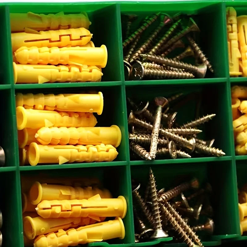 12 self-tapping screws plastic expansion tube boxed cross screws M4*30mm,M5*50mm,M6*30mmM8*40mm box kit 180PCS.