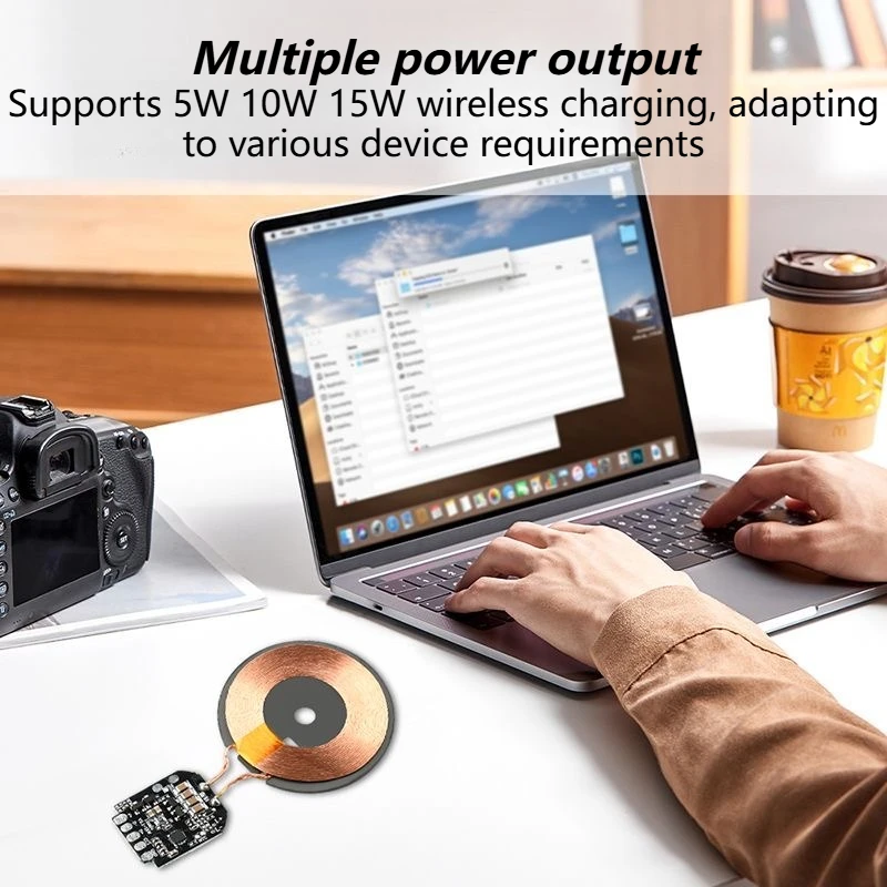 diymore 15W Wireless Charging Module Transmitter PCBA Wireless Charger Motherboard Magnetic Wireless Charging Motherboard + Coil