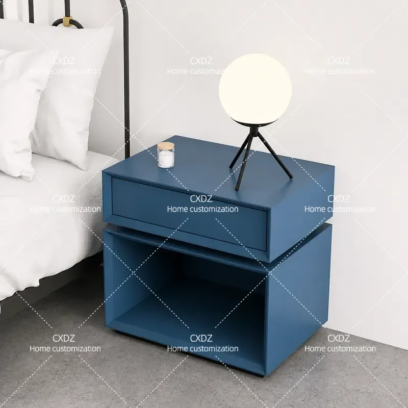 Italian Minimalist Three Bucket Side Cabinet Creative Rotatable Storage Bedside Table Modern Light Luxury Living Room Storage