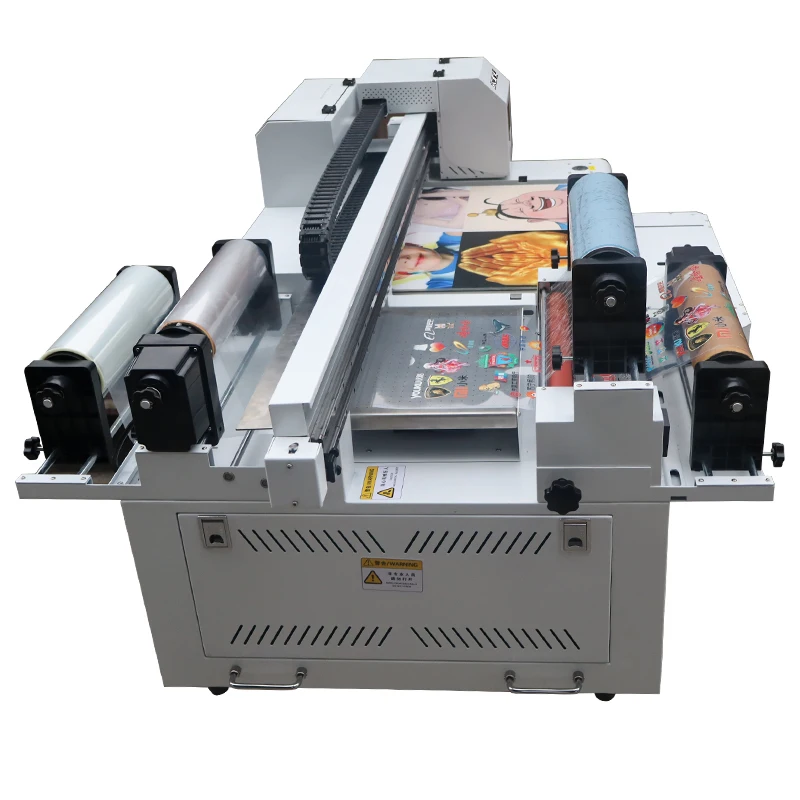 All In One Inkjet 60*90Cm 6090 Uv Flatbed Printer Xp600 Print Head Uv Dtf Roll To Roll Printing Machine