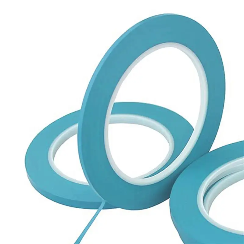 A93E-12 Rolls Fine Line Tape High-Temp Viny Fineline Masking Tape Painters Tape Blue (1/8 Inch 12Pcs)