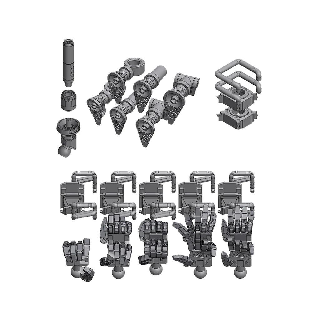 

TAS Enthusiast HG 1/144 Light Type Gun Cannon GQuuuuuuX 3D Высокоточная печатная сумка для модификации игрушек