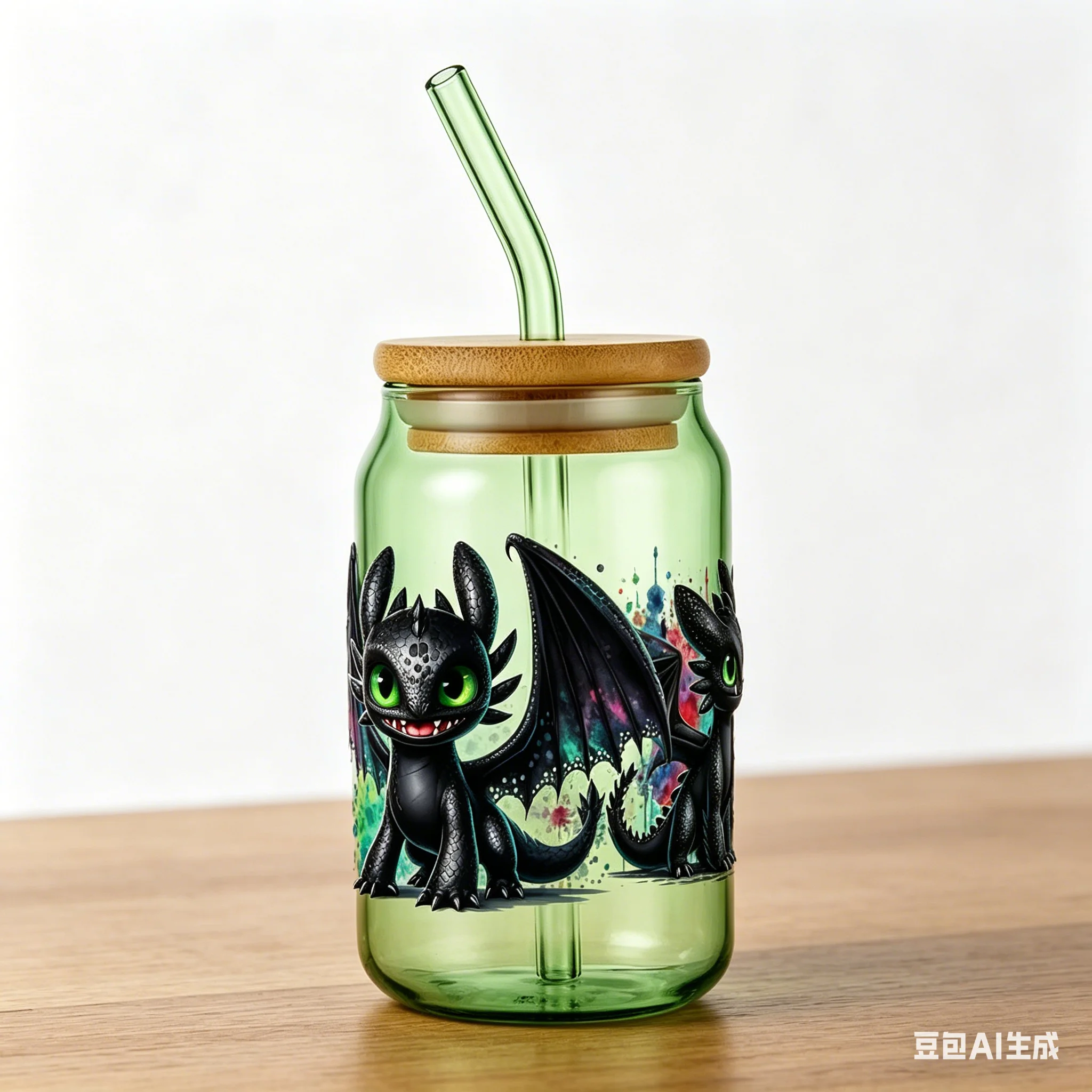 black Dragon pattern UV DTF Cup Wraps 16oz Easy Peel Waterproof Stickers For Libbey Glasses cup wrap home decoration