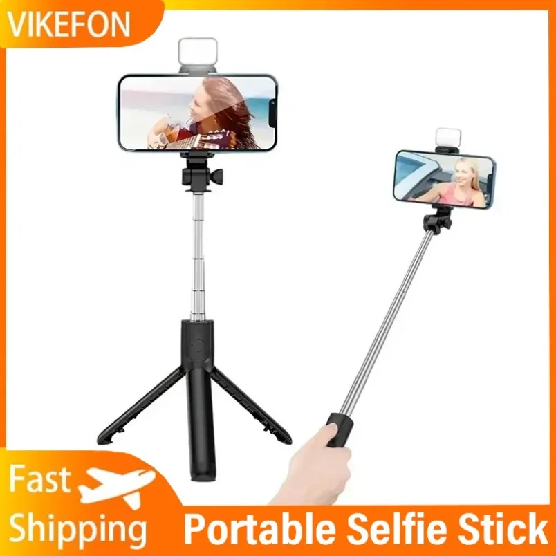 Selfie vara tripé extensível sem fio bluetooth remoto portátil smartphone tripé suporte de montagem para ios android telefone