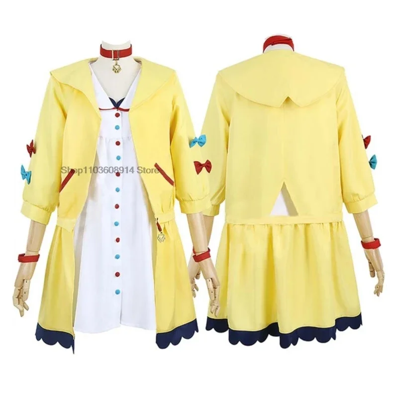 New 2025 VTuber Inugami Korone Cosplay Costume for Women Tail Wig Cute Dress Skirt Coat Accessories wat158
