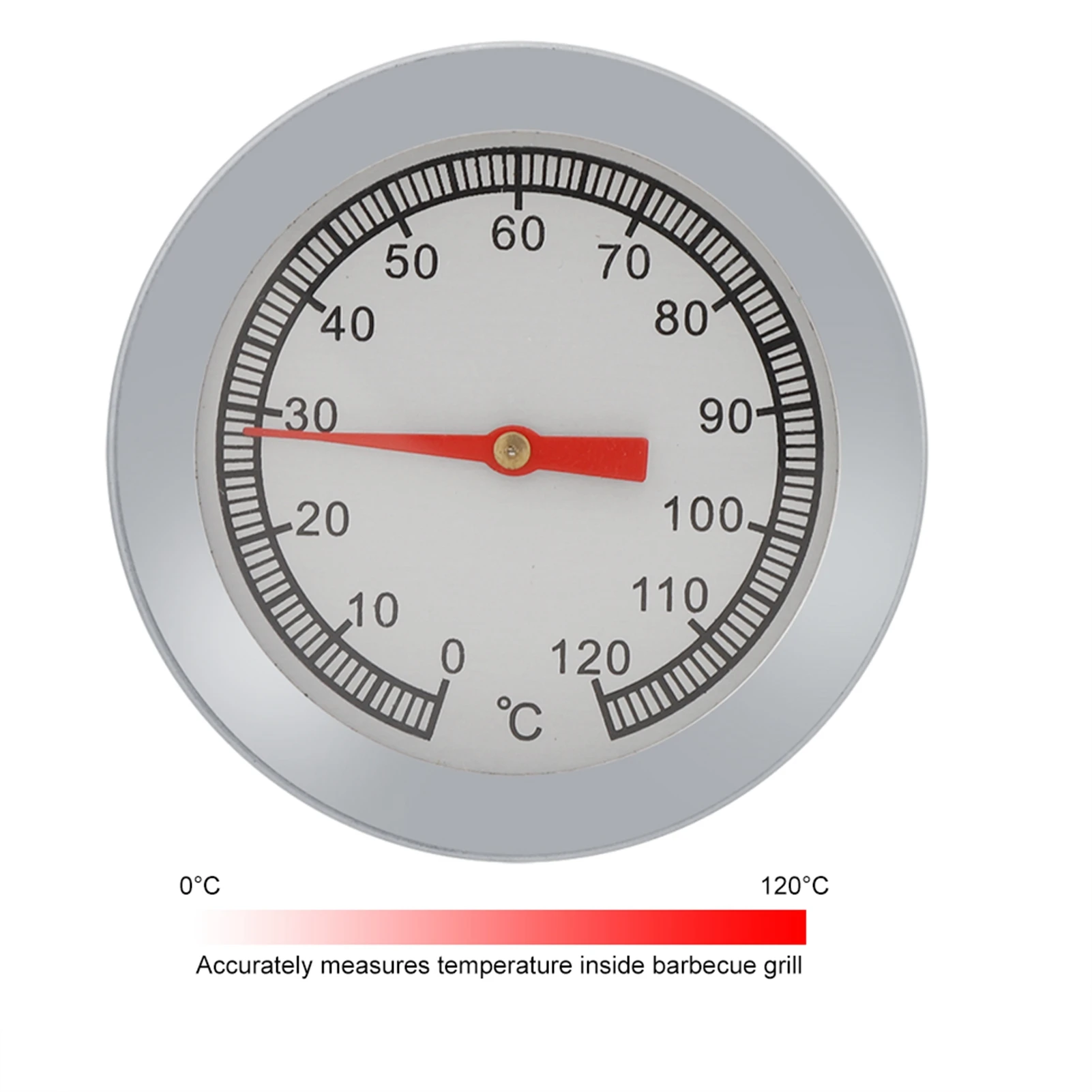 BBQ Pizza Grill Thermometer Temperature Gauge 120℃ for Barbecue Cooking Barbecue Thermometer Thermometer Pizza Thermometer