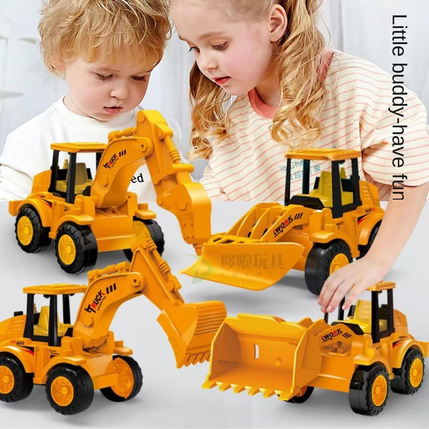 Kinder geschenk Spielzeug Auto Presse Engineering Auto Bagger Trägheit Pull-Back Auto Lernspiel zeug