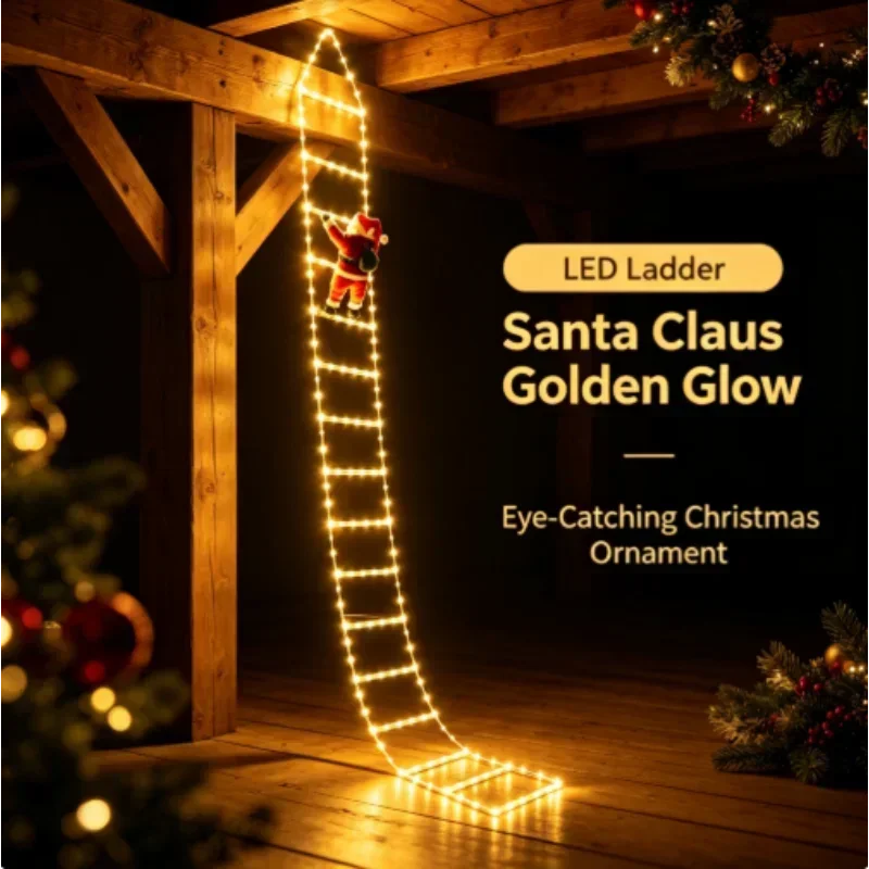 Santa Lantern Outdoor Solar Lamp Hollow Light Christmas Holiday Decor for Patio Yard Lawn Pathway Porch Backyard Garden