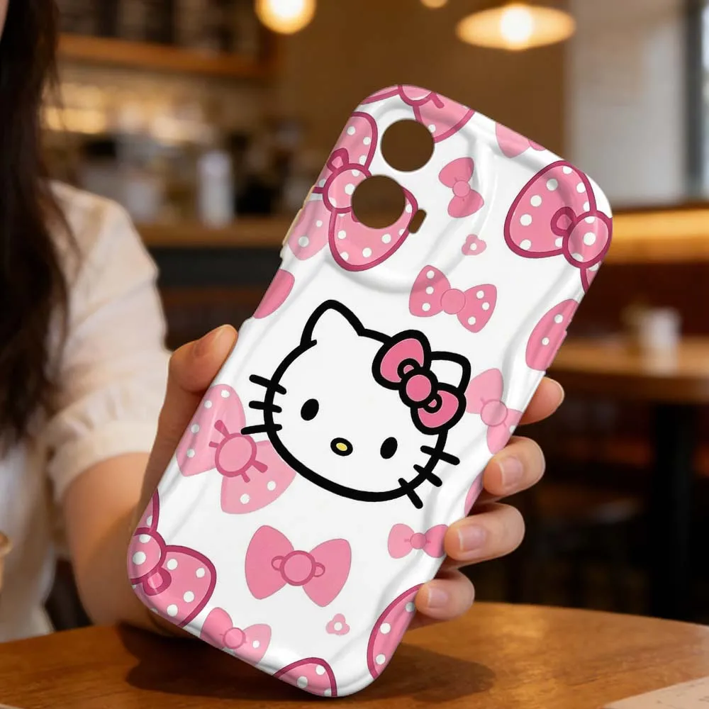 Модный чехол Cat Fashion Keroppi для Motorola G85 G84 G82 G75 G52 G45 G35 G34 G24 G15 G14 G04 E22i E15 Edge 50