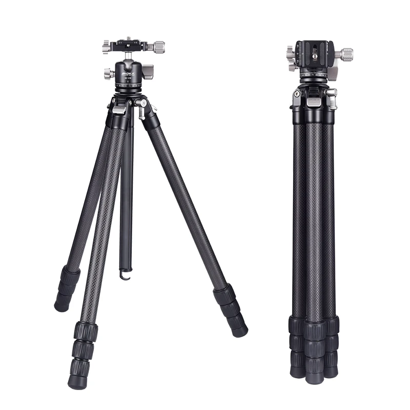 KY224CL+BH25R Travel Carbon Fiber Camera Tripod New Lightweight Compact Design with Center Column Aluminum Alloy Material