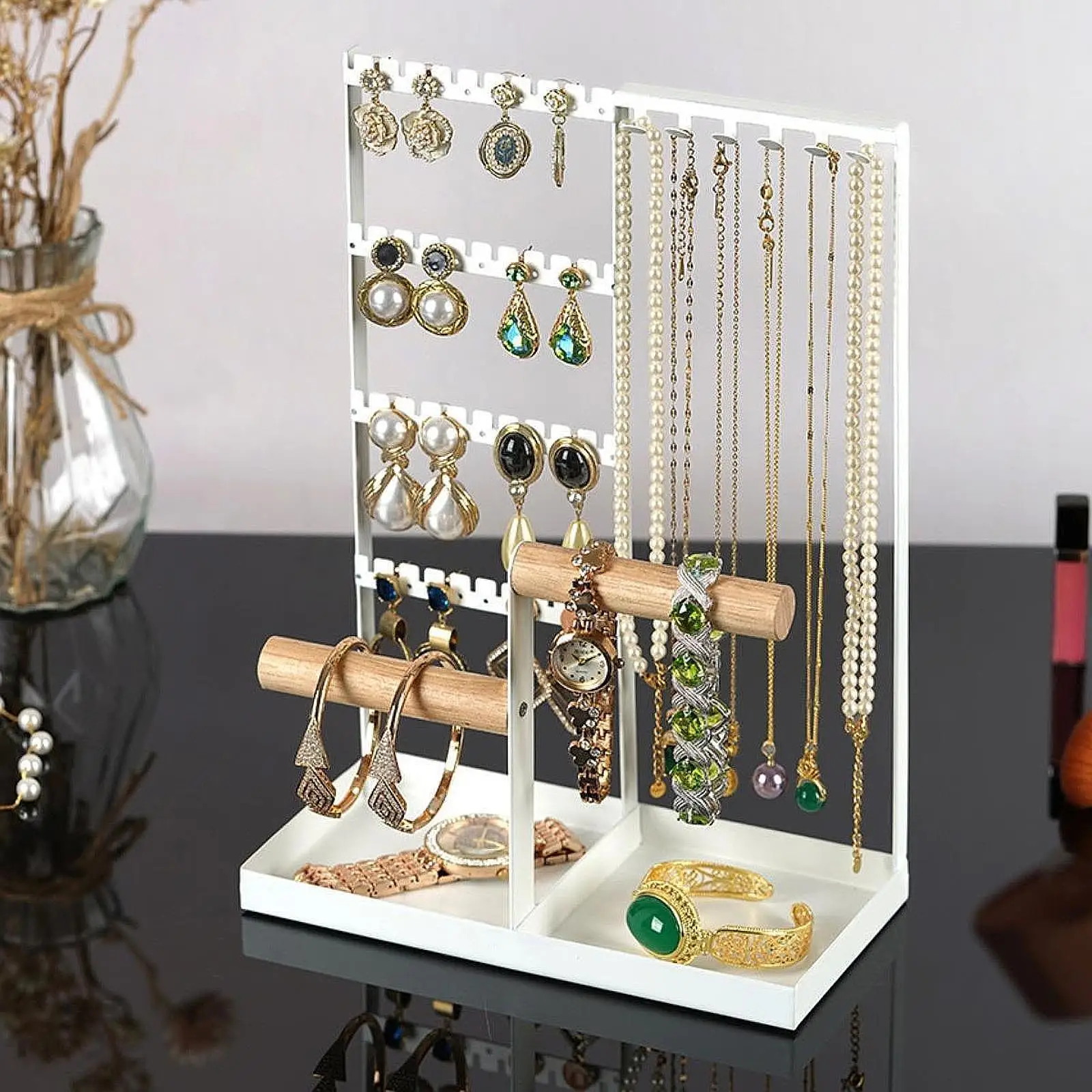 

Jewelry Organizer Versatile Jewelry Stand for Hoop Earrings Watches Pendants