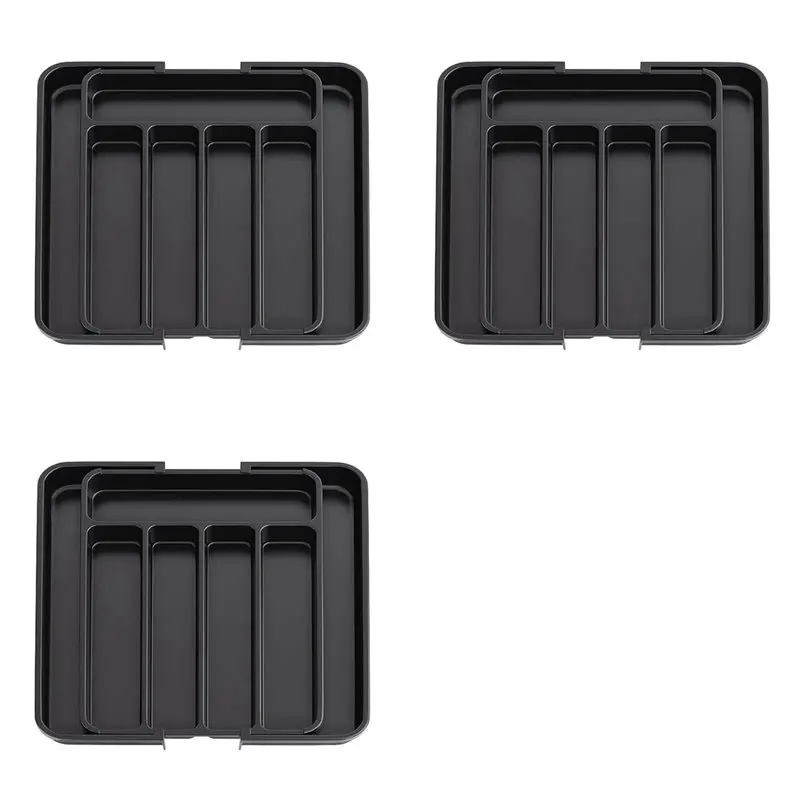 

【THANKSGIVING DAY】3X Silverware Organizer-Expandable Kitchen Drawer Organizer, Utensil Organizer,Cutlery Drawer Organizer For Fo