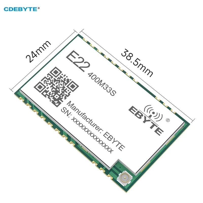 Imagem -02 - Transmissor de Dados sem Fio de Alta Precisão Módulo Lora Sx1268 433mhz 33dbm rf Smd Ipex Stamp Hole Tcxo E22400m33s 16km Pcs