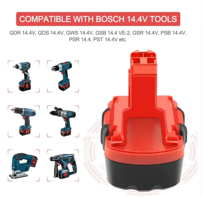 Imagem -06 - Bateria do Li-íon da Grande Capacidade para Bosch 14.4v 12800mah 12.8ah Bat038 Bat040 Bat140 Bat159 Bat041 3660k