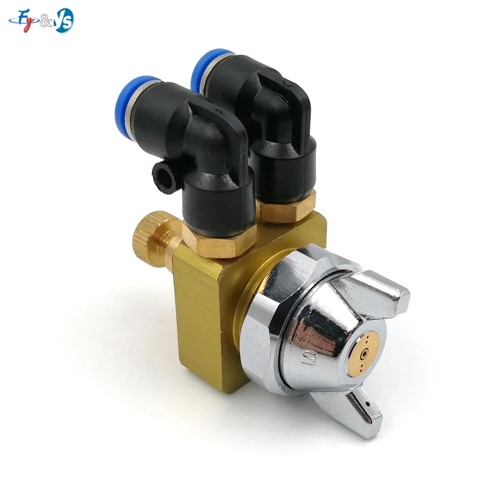 ST‑1 Automatic Spray Gun Pneumatic Atomizing Nozzle Adjustable Air Water Oil Spray Nozzle for Humidifying Cooling Lubrication