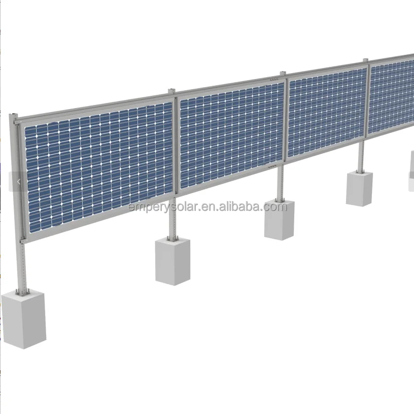 Hot Sale Vertical Solar Farm Ground Mount Structure Framed PV Modules Fence Solar Panels Iconic Solar Racking Systems Hot-dip