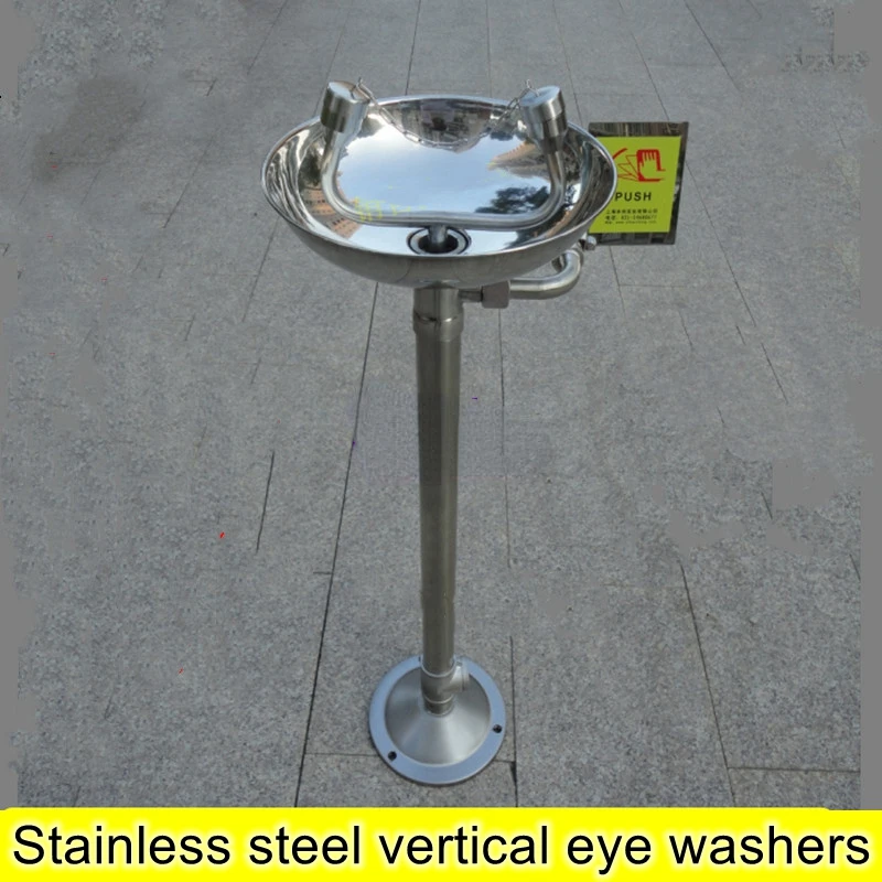 304 stainless steel vertical eyewash eyewash emergency shower