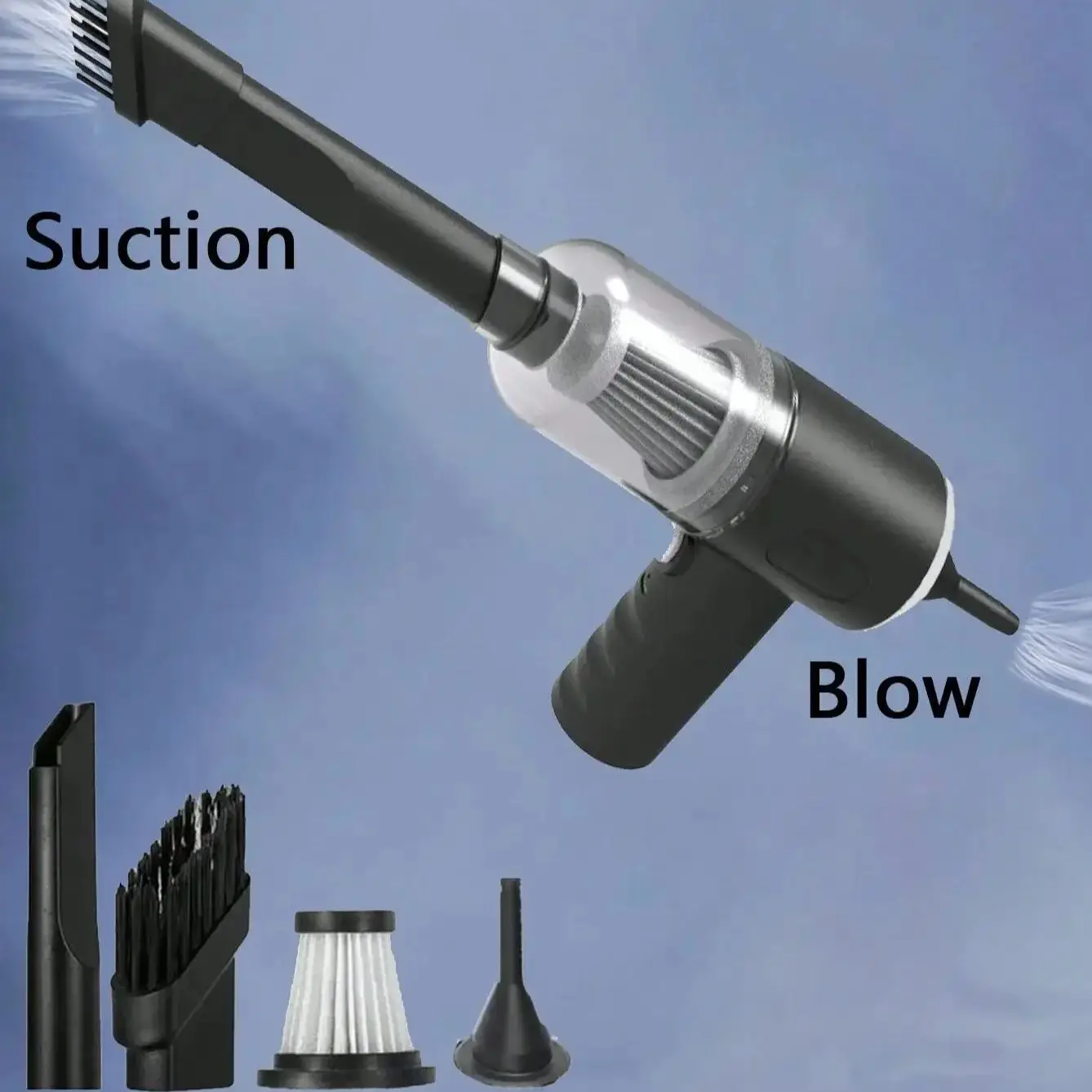 Aspirapolvere per motore Ricarica USB Aspirapolvere per auto ATV per auto con pulizia potente ad alta potenza completamente automatica