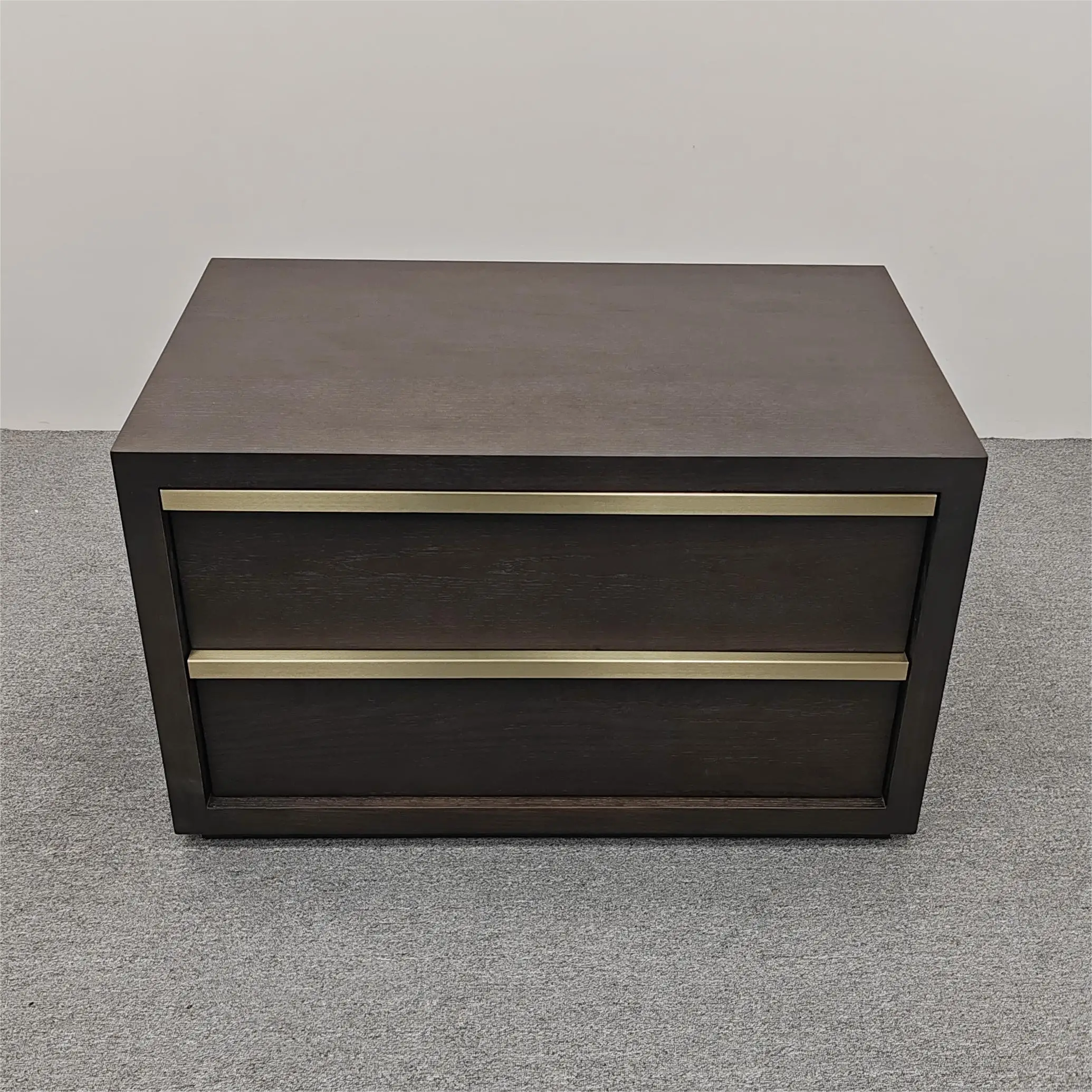 

-ForModern Luxury Reclaimed Bed Side Night Stand 2 Drawers Wood Bedside Cabinet Table Nightstands for Bedroom&