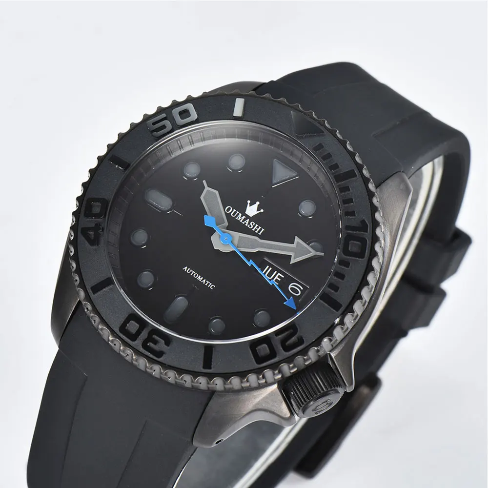 Luxury men's watch NH36 movement automatic mechanical watch 007 double date watch sapphire glass men's custom watch