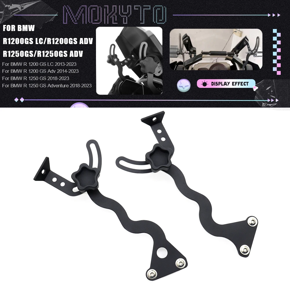 Motocycles R1200GS Adv Windshield Support Holder Windscreen Strengthen Bracket for BMW R1250GS R 1200GS LC/ADV 2014 - 2023 2022