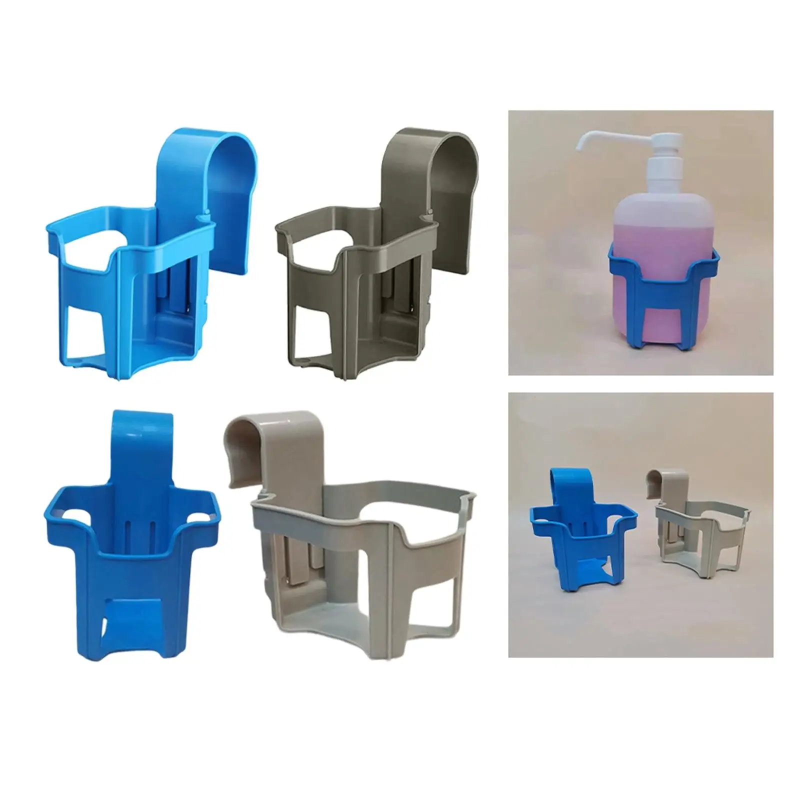 Cup Holder Hand Sanitizer Hanging Rack Wall Mounted for Bathroom Accessories