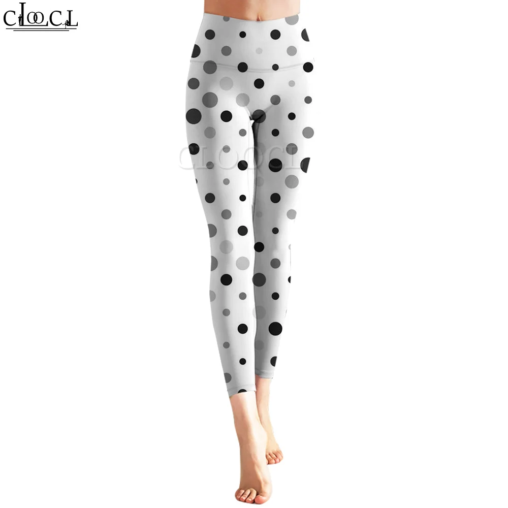 CLOOCL Mode Frauen Legging Polka Dots Muster Gedruckt Hosen Weibliche Yoga Hosen Hohe Taille Leggings Dropshipping