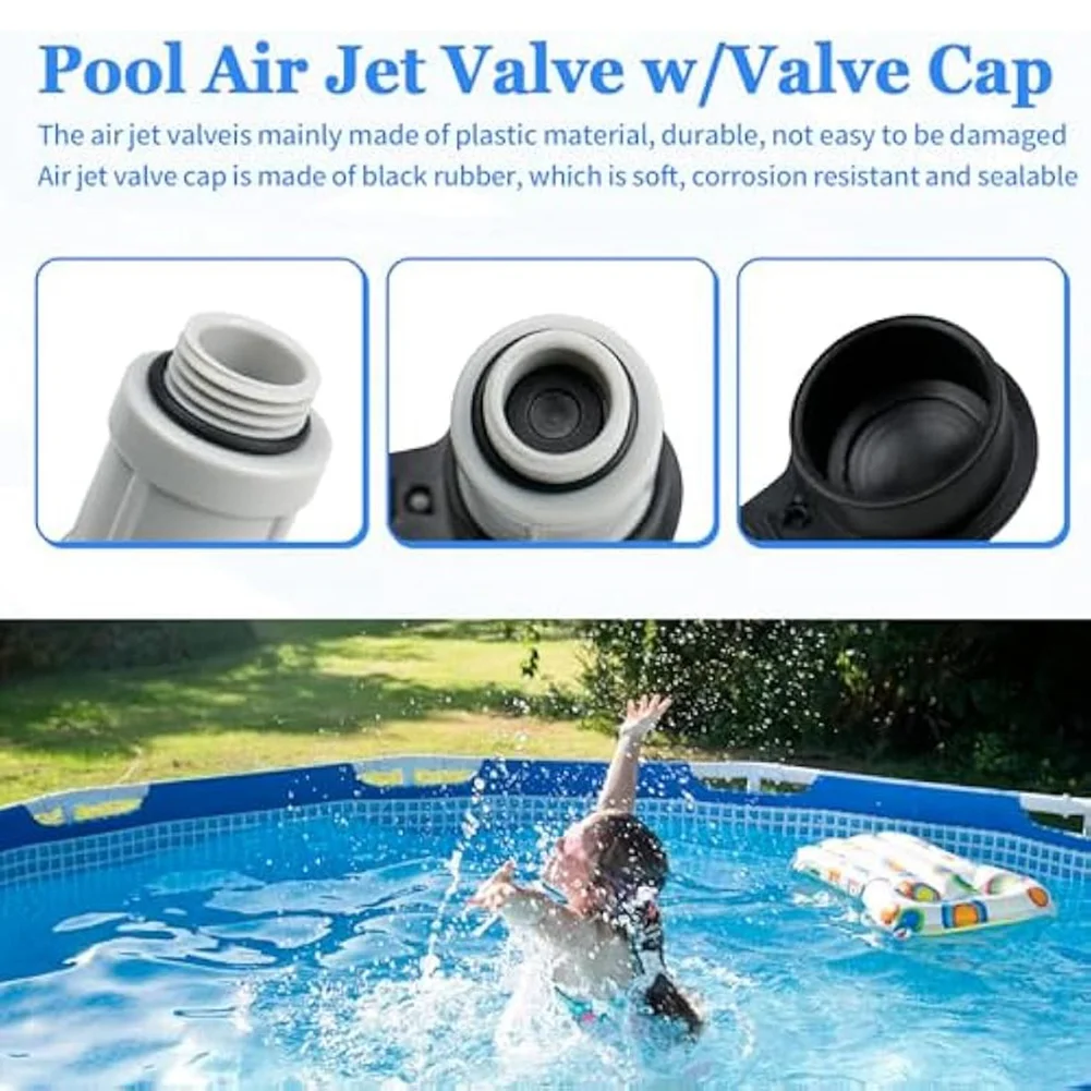 HGFLE-12363 Air Jet Valve Forabove Ground Swimming Pool Air Jet Valve & Air Jet Valve Cap Replacement