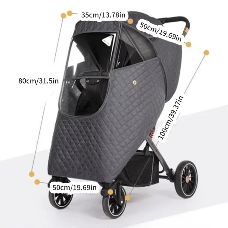 Baby-Kinderwagen-Regenschutz, universeller Kinderwagen, winddichter Schutz, Wetterschutz, Kinderwagen-Abdeckung,