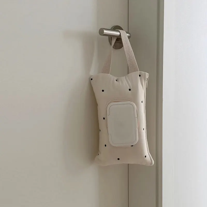 ins style Korean new version car home tissue box cute baby stroller tissue hanging bag