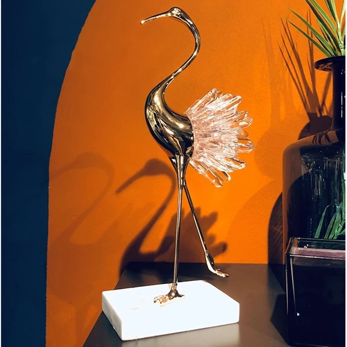 ديكور سطح المكتب ديكور منزلي ذهبي حلي فاخرة إكسسوارات منزلية ديكور