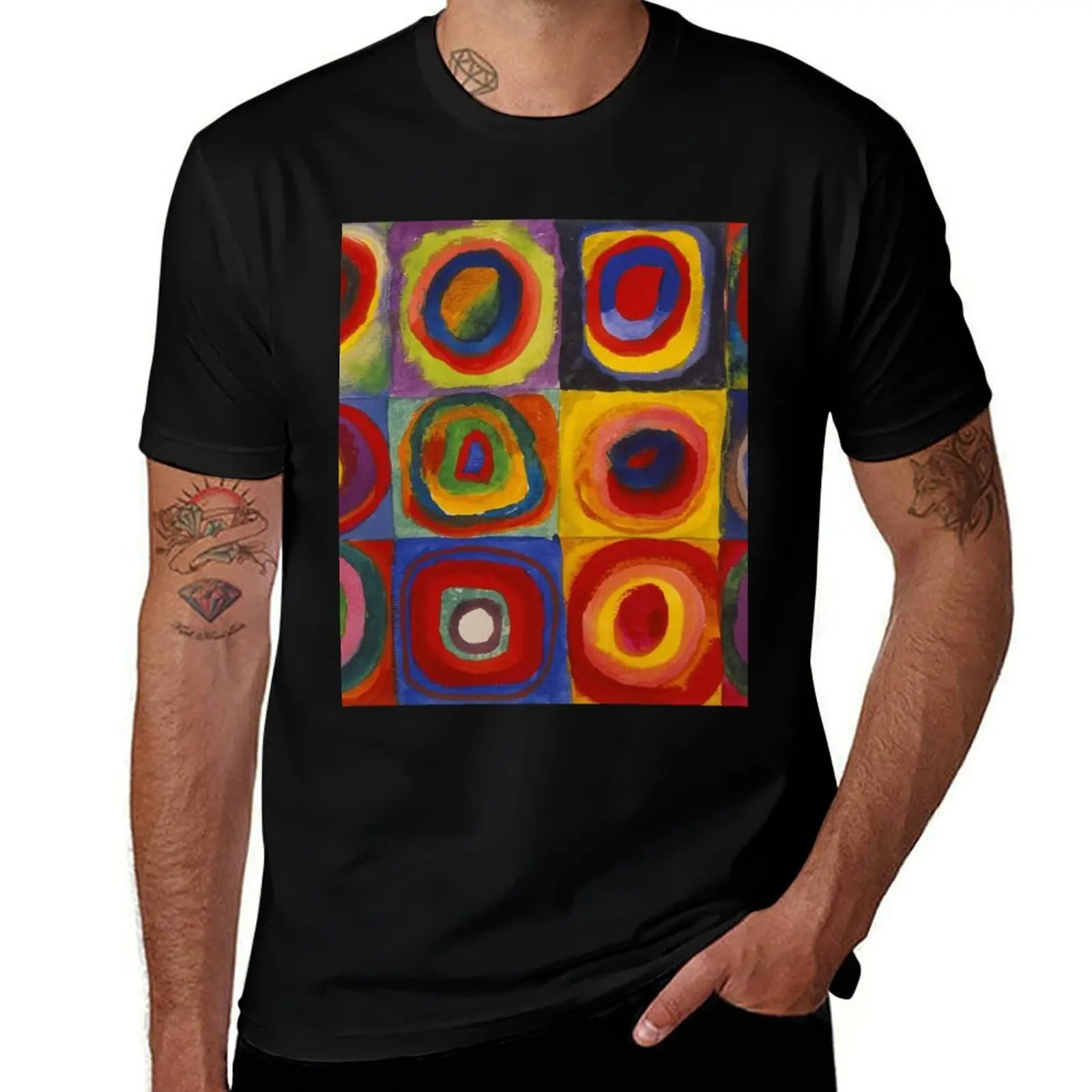 

Kandinsky pattern T-Shirt t shirts for man graphic tees cotton t shirts high quality t shirts for man pack cotton T-Shirt