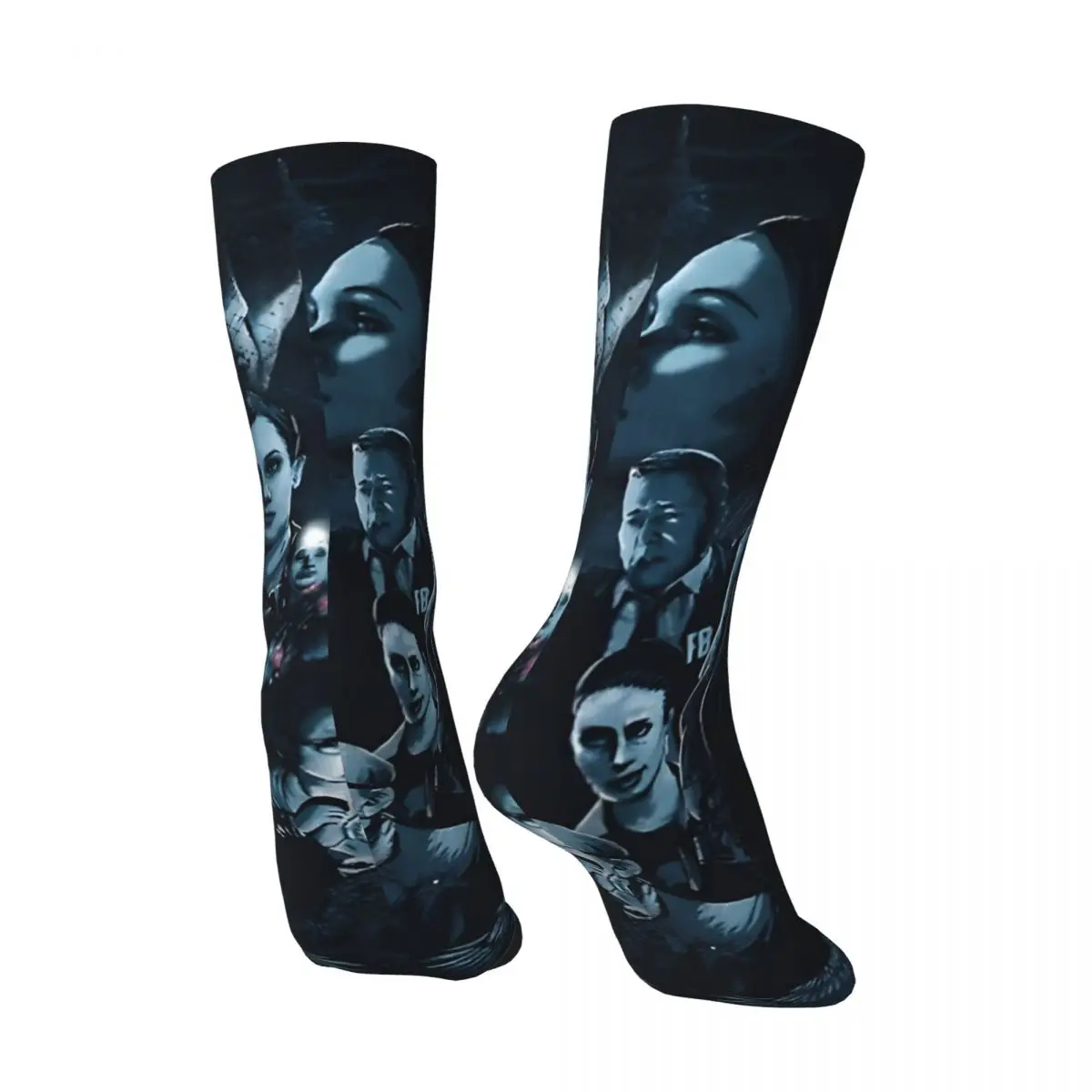 Hip Hop Vintage Game Characters Crazy Men's compression Socks Unisex Alan Wake 90S Horror Game Street Style Pattern Crew Sock