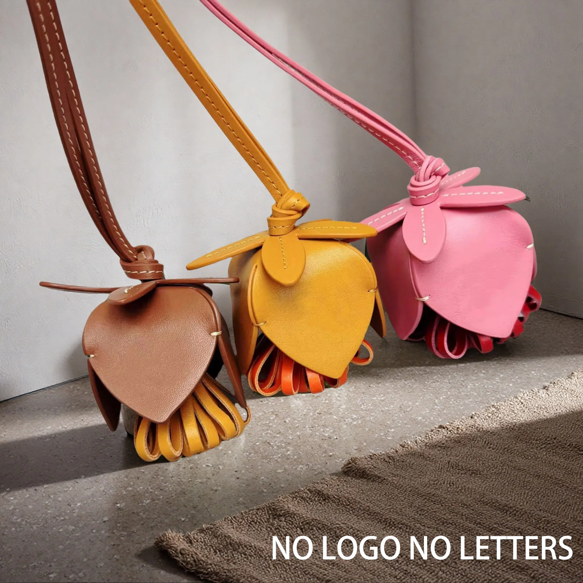 Сумка из искусственной кожи, подвеска в виде цветочного шара, роскошная модная высококачественная подвеска в виде цветка личи, украшение для автомобиля, аксессуары для сумки