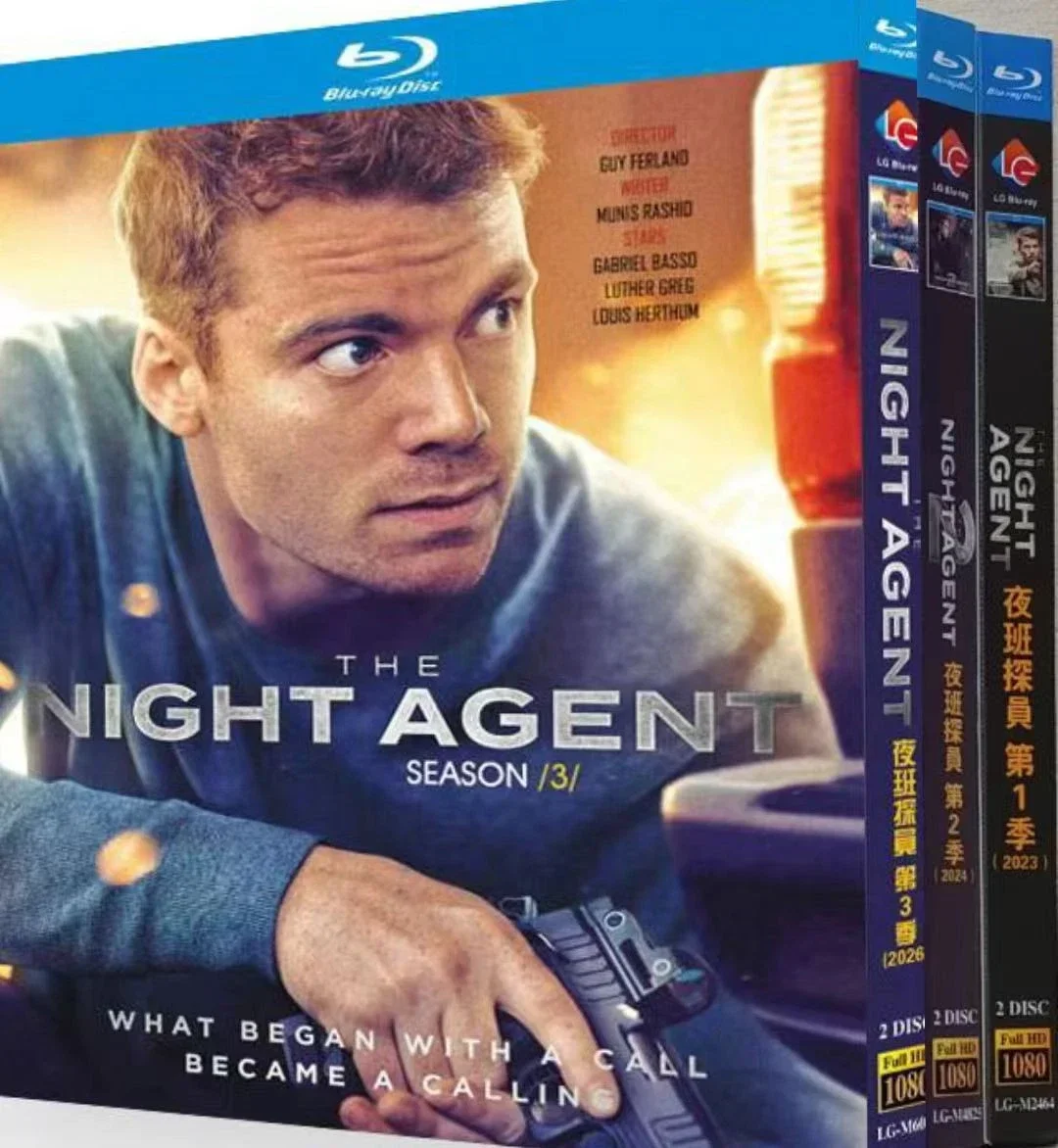 The Night Agent Season (1-3) 6-D New Sealed Box Set Blu-ray disc YIHUI