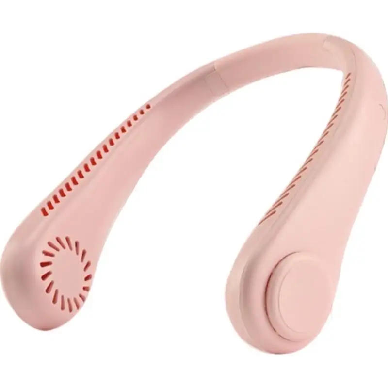 Tragbarer blattloser Nackenventilator, 5000 mAh, wiederaufladbarer persönlicher Kühlventilator, 5-Gang, leiser, tragbarer Ventilator für Reisen, Sport, Outdoor