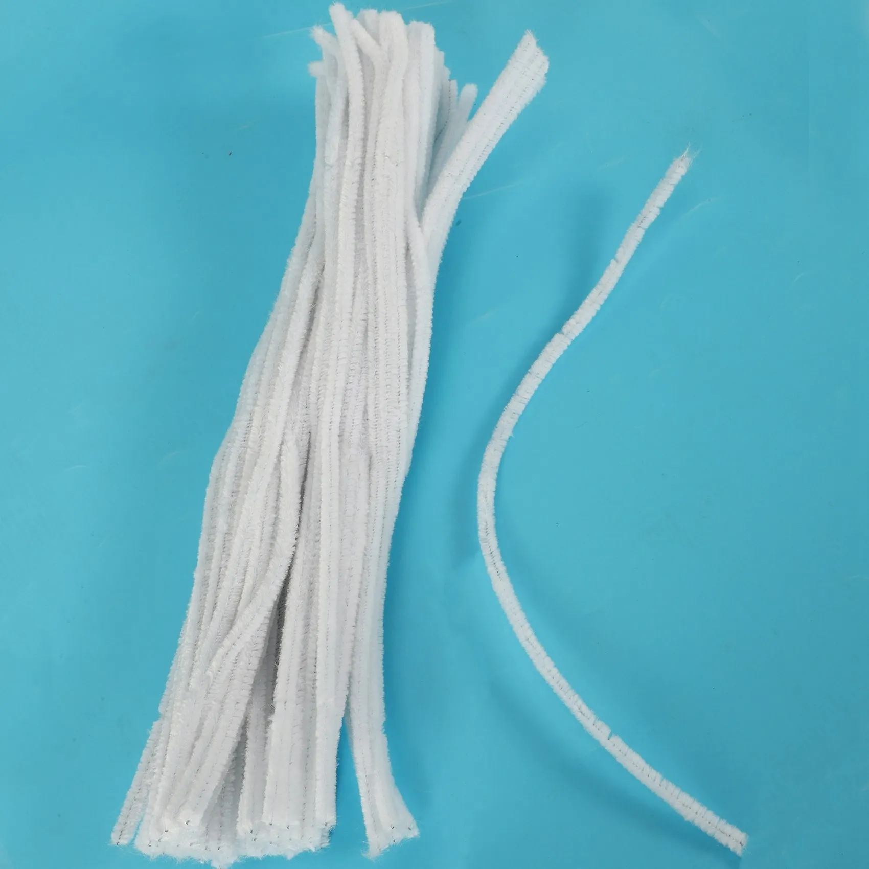 ABJA-300 Pcs 30Cm Creation Pipe Cleaners, White