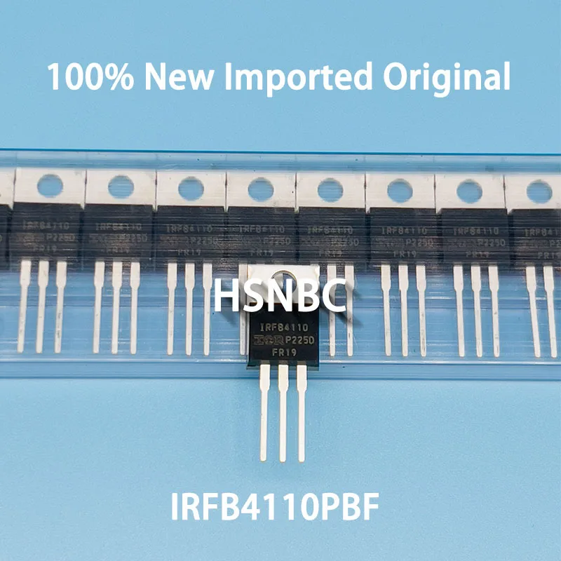 

10Pcs/Lot IRFB4110PBF IRFB4110 FB4110 TO-220 100V 180A MOSFET N-Channel Field-effect Transistor 100% New Imported Original