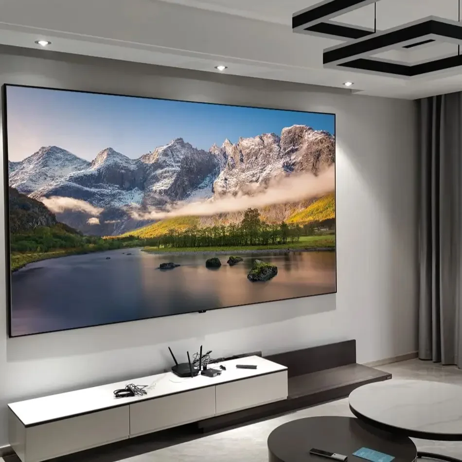 New Listing ALR Black Diamond 100 120 130 150 Inch 16:9 Wide frame 1cm Fixed frame Projector Projection Screen