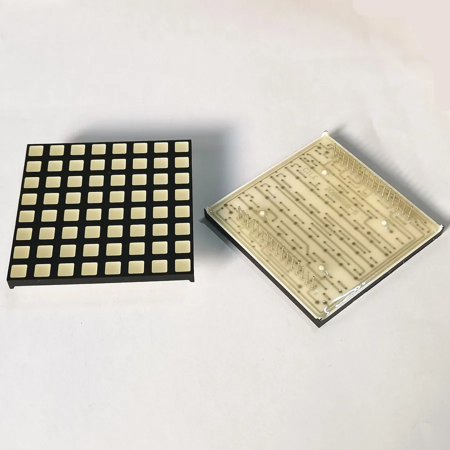 4PCS 60x60x5MM Square RGB Light 8x8 Dot Matrix Module KYX-2088RGB Square Thin Cover LED Digital Display Common Anode Cathode