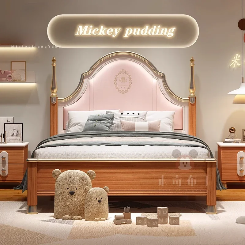 

Design Princess Luxury Children Bed Kids Modern Girls Queen Loft Children Beds Frames Wood Camas De Dormitorio Bedroom Furniture