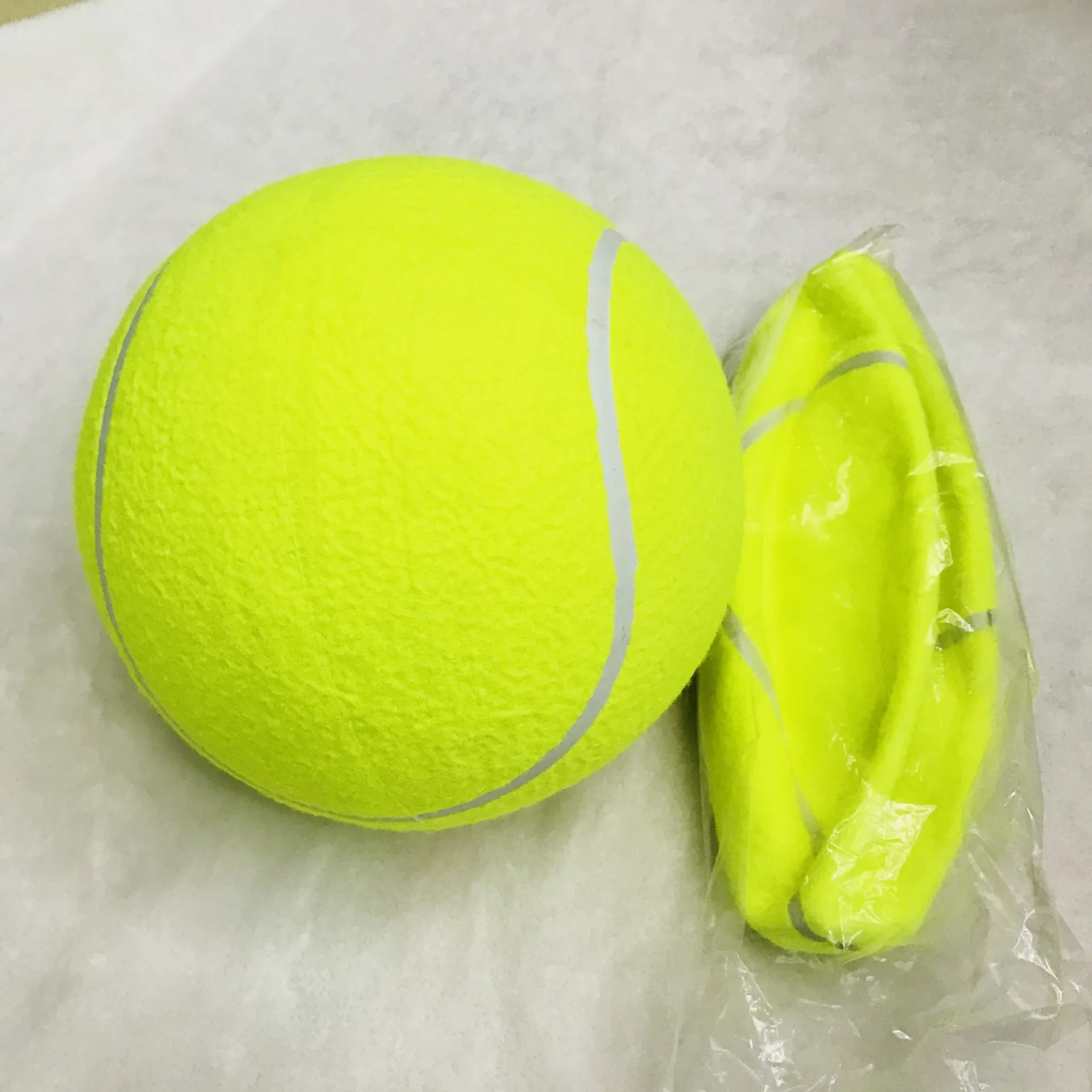 24CM Giant Tennis Ball For Dog Chew Toy Pet Dog Interactive Toys Big Inflatable Tennis Ball Pet Supplies Outdoor Cricket Dog Toy