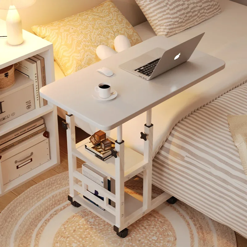 Movable Lift Bedside Table Bedroom Home Student Desk Side Table Dormitory Bed Table Laptop Table
